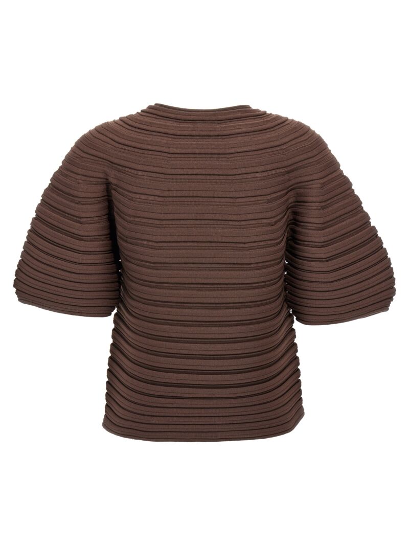 'Mushroom Knit' T-shirt PP48KK77144 PLEATS PLEASE ISSEY MIYAKE Brown