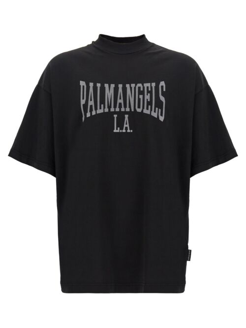 'College' T-shirt PALM ANGELS Black