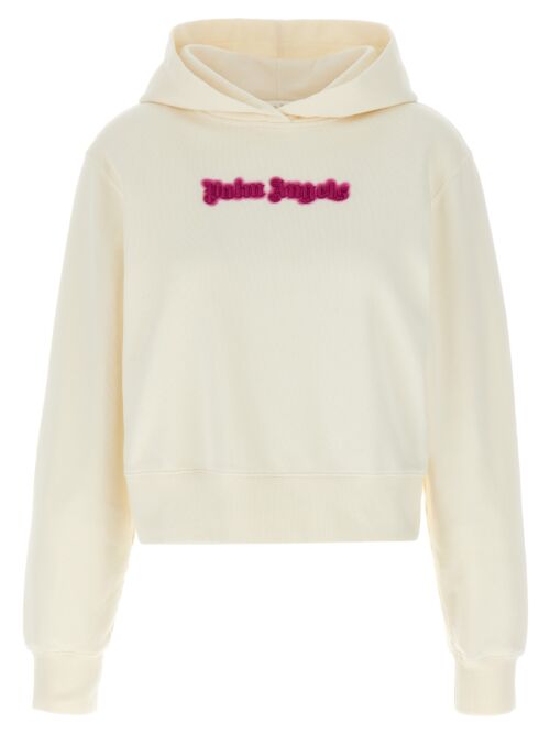 'Neon Logo' hoodie PALM ANGELS White