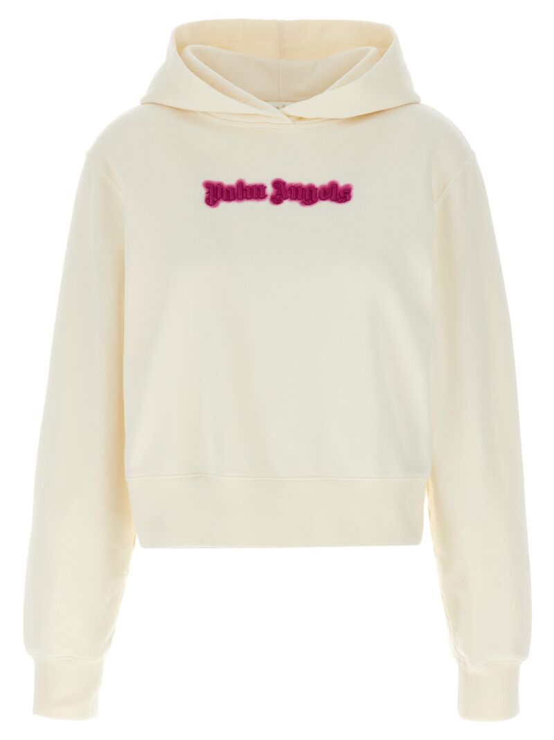 'Neon Logo' hoodie PALM ANGELS White