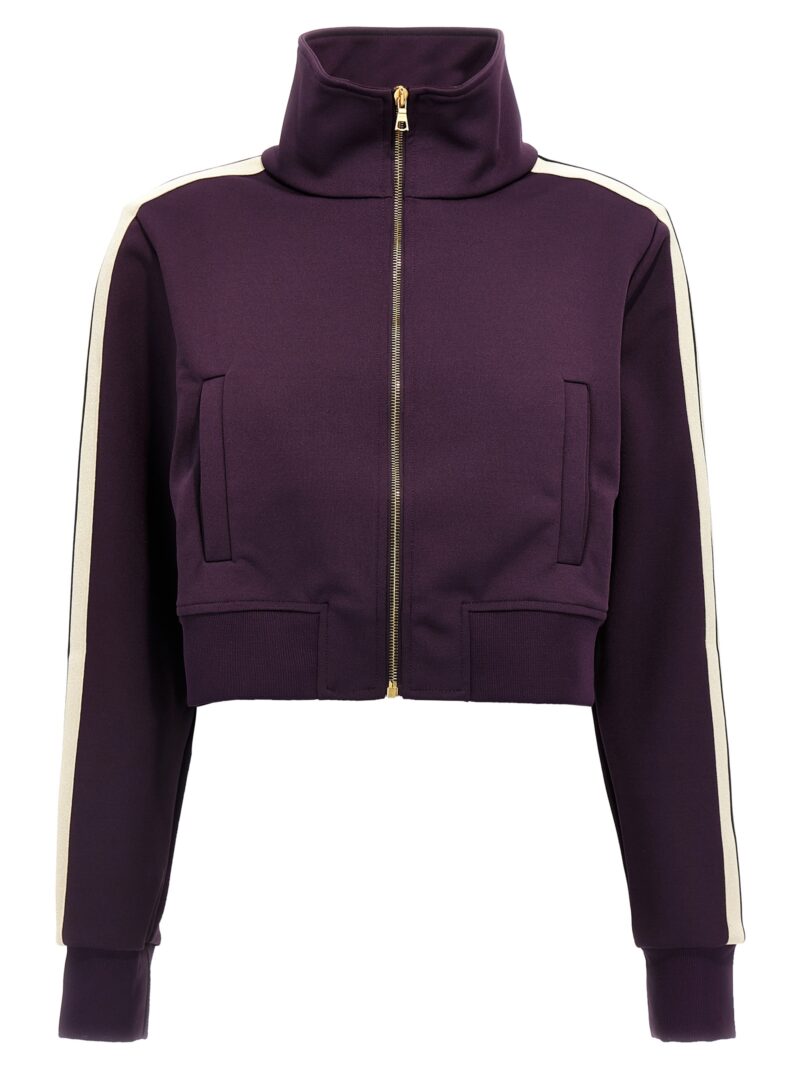 'Classic Logo' cropped sweatshirt PALM ANGELS Purple