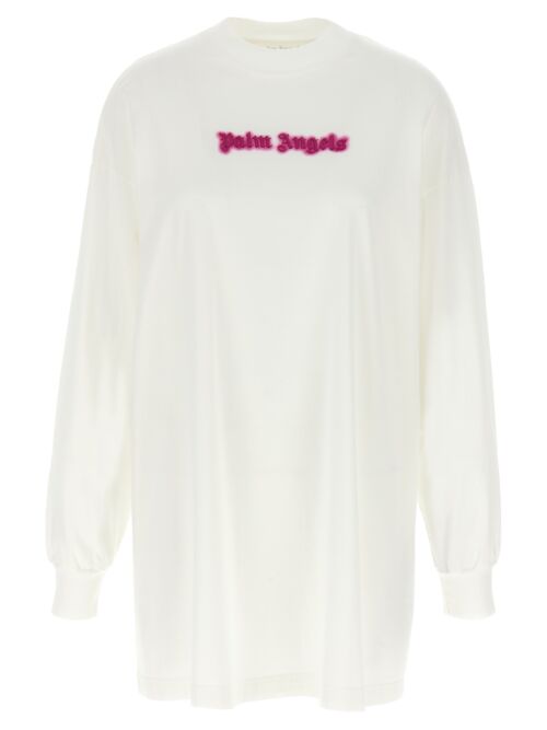 'Neon Logo' dress PALM ANGELS White