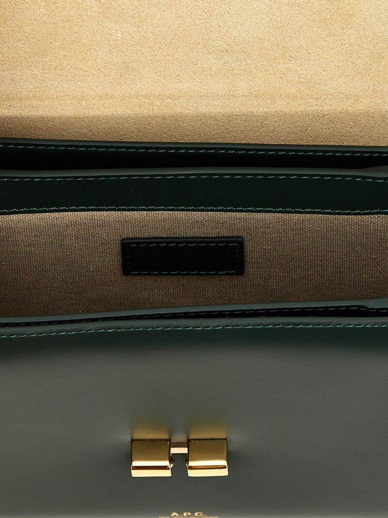 'Grace Small' crossbody bag 100% calfskin leather A.P.C. Green