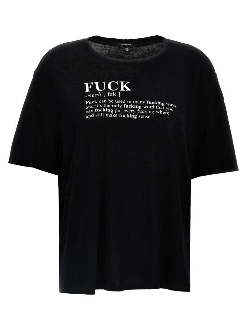 'Fuck' T-shirt R13 White/Black