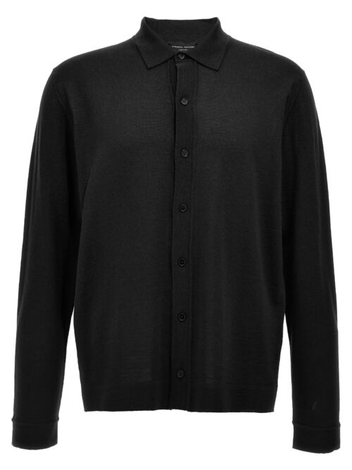 Knitted shirt ROBERTO COLLINA Black