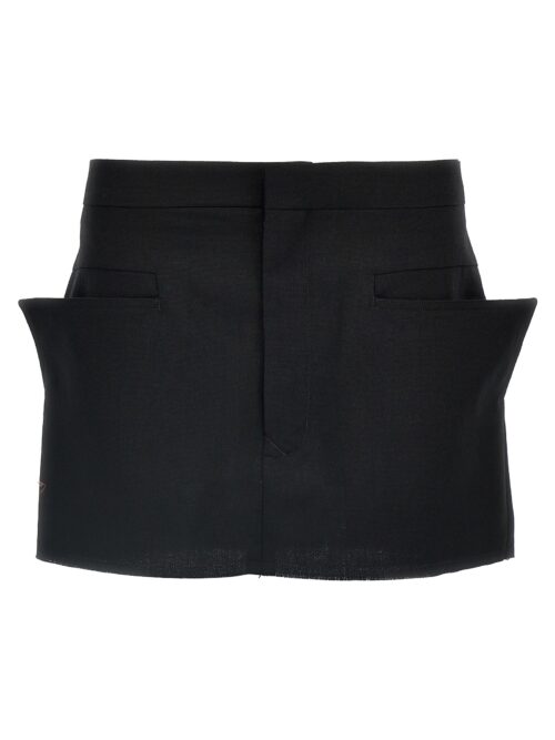 'Cut Off Mini' skirt RICK OWENS Black