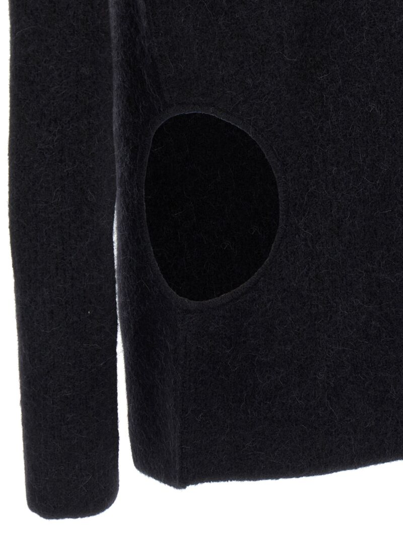 'Subhuman' sweater 48% alpaca wool 30% nylon 20% wool 2% elastane RICK OWENS Black