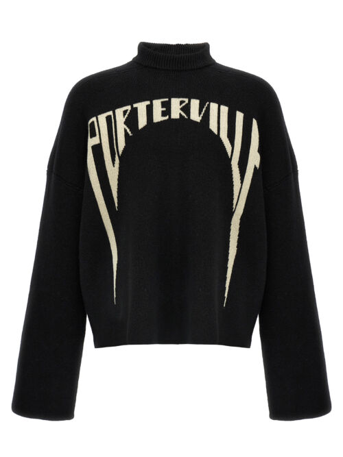 'Porterville Jumbo' sweater RICK OWENS White/Black