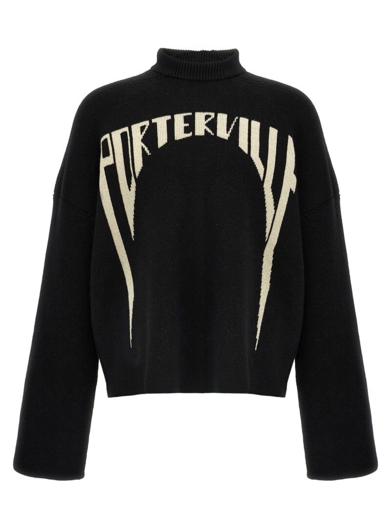 'Porterville Jumbo' sweater RICK OWENS White/Black