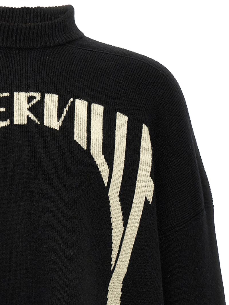 'Porterville Jumbo' sweater Man RICK OWENS White/Black