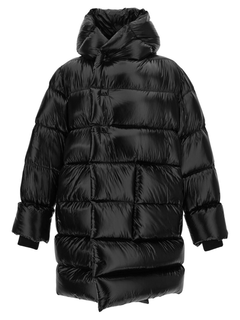 'LS Hooded Liner' long down jacket RICK OWENS Black