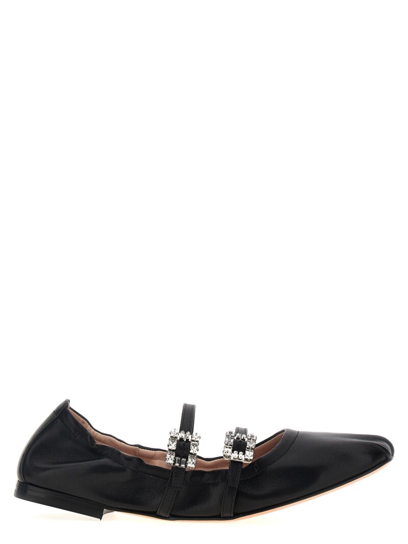 Jewel strap ballet flats ROGER VIVIER Black