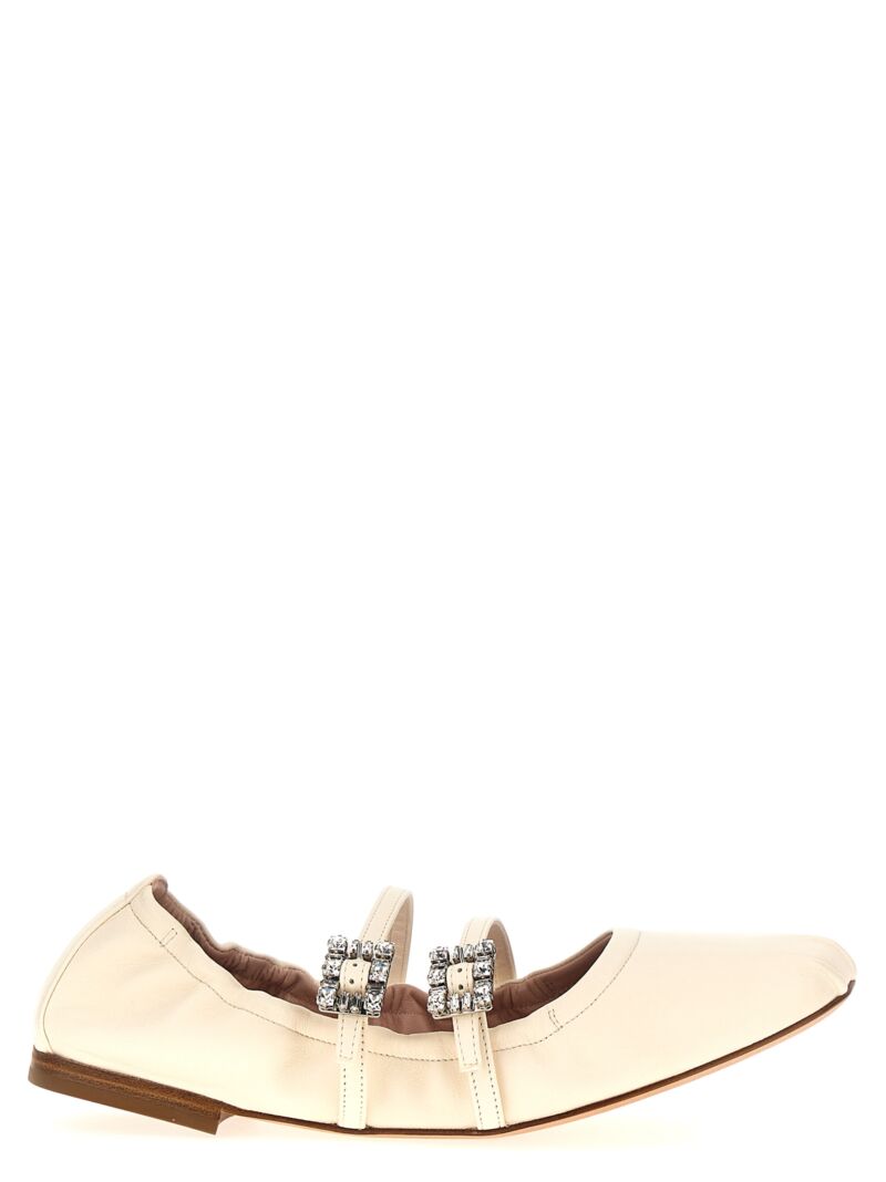 Jewel strap ballet flats ROGER VIVIER White