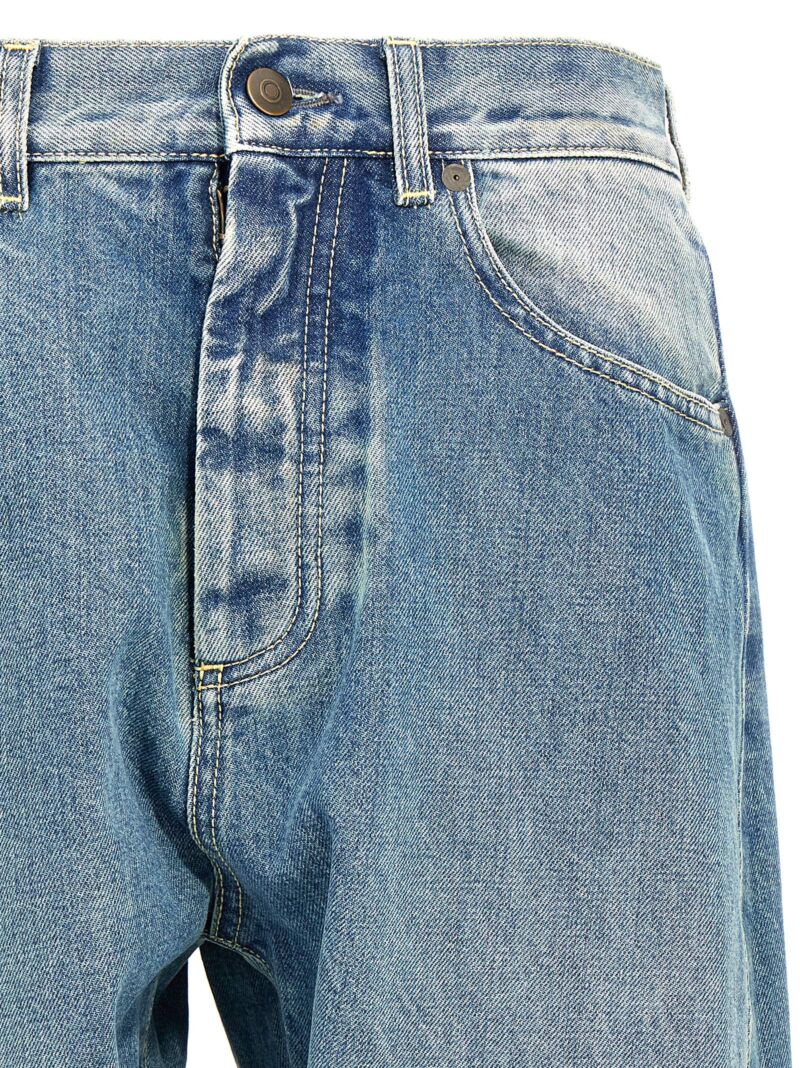 Diagonal stitching jeans Man MAISON MARGIELA Blue