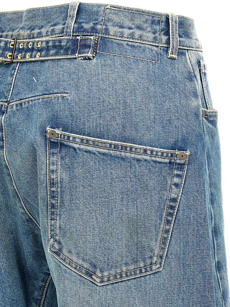 Diagonal stitching jeans 100% cotton MAISON MARGIELA Blue