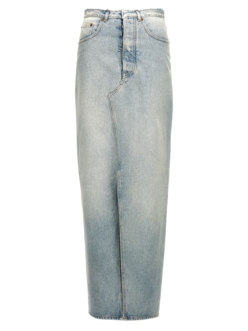 Long skirt slits MM6 MAISON MARGIELA Light Blue