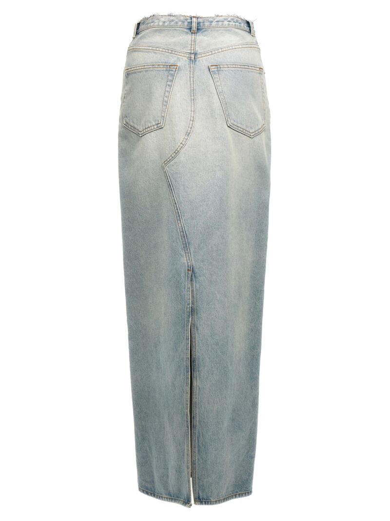 Long skirt slits S62MI0021S30589981 MM6 MAISON MARGIELA Light Blue