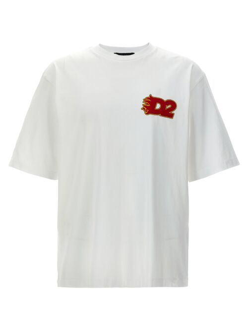 Logo print T-shirt DSQUARED2 White