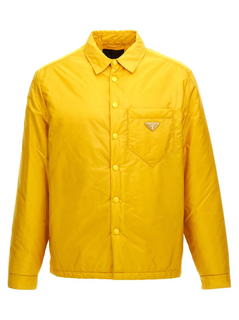 Re-Nylon shirt jacket PRADA Yellow