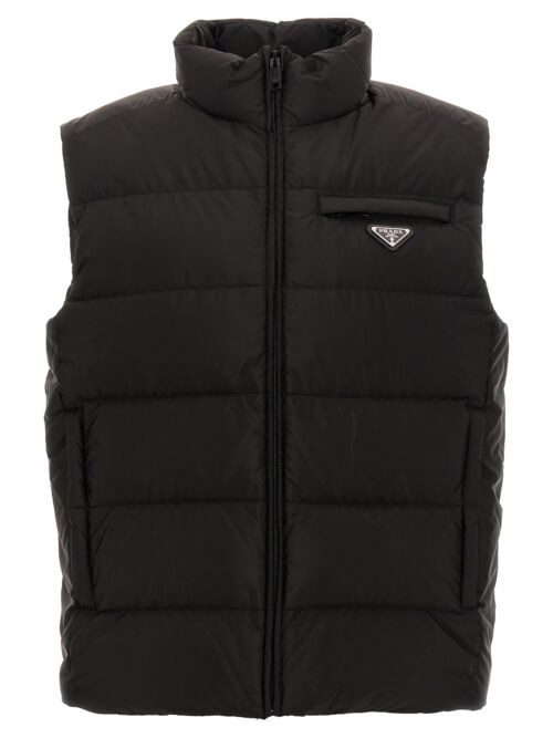 'Re-Nylon' padded vest PRADA Black