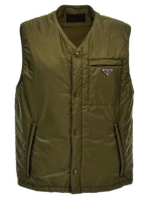 Nylon vest PRADA Green