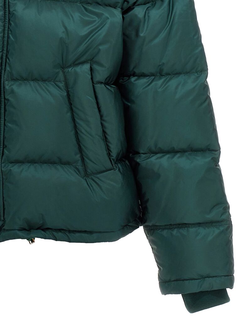 Re-Nylon logo down jacket 100% polyamide PRADA Green