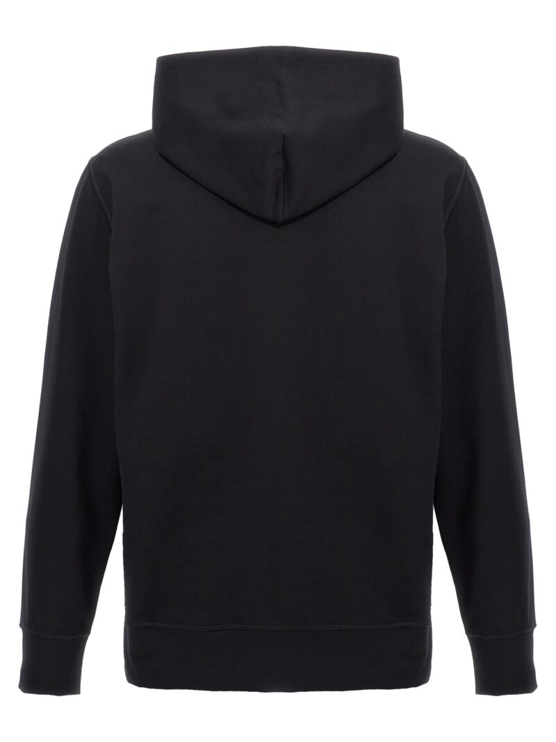 Logo print hoodie UMK041303 KITON Black