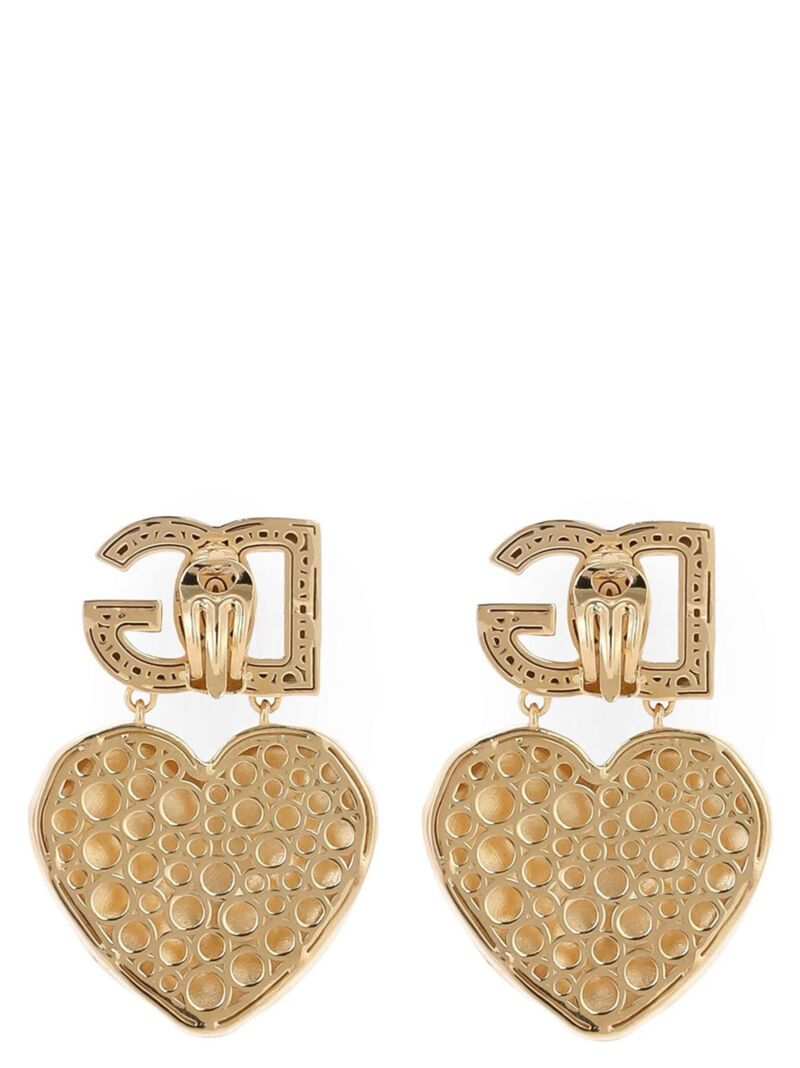 Heart logo earrings WEQ6L3W1111ZOO00 DOLCE & GABBANA Gold