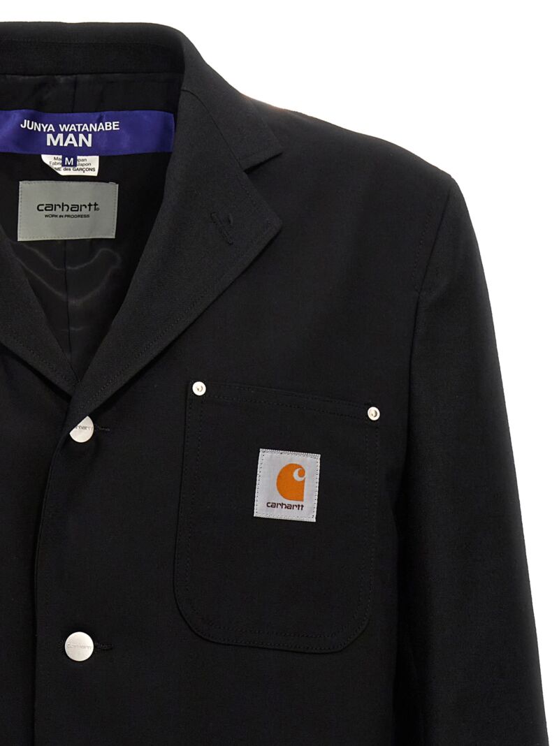 Junya Watanabe x Carhartt WIP single-breasted blazer Man JUNYA WATANABE Black