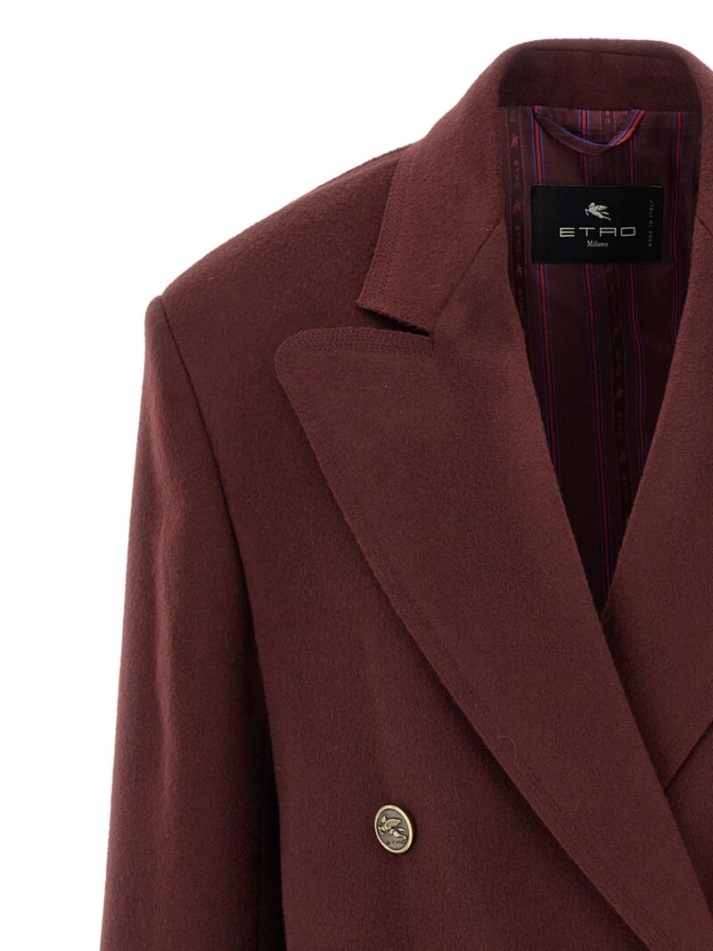 Double-breasted blazer Woman ETRO Bordeaux