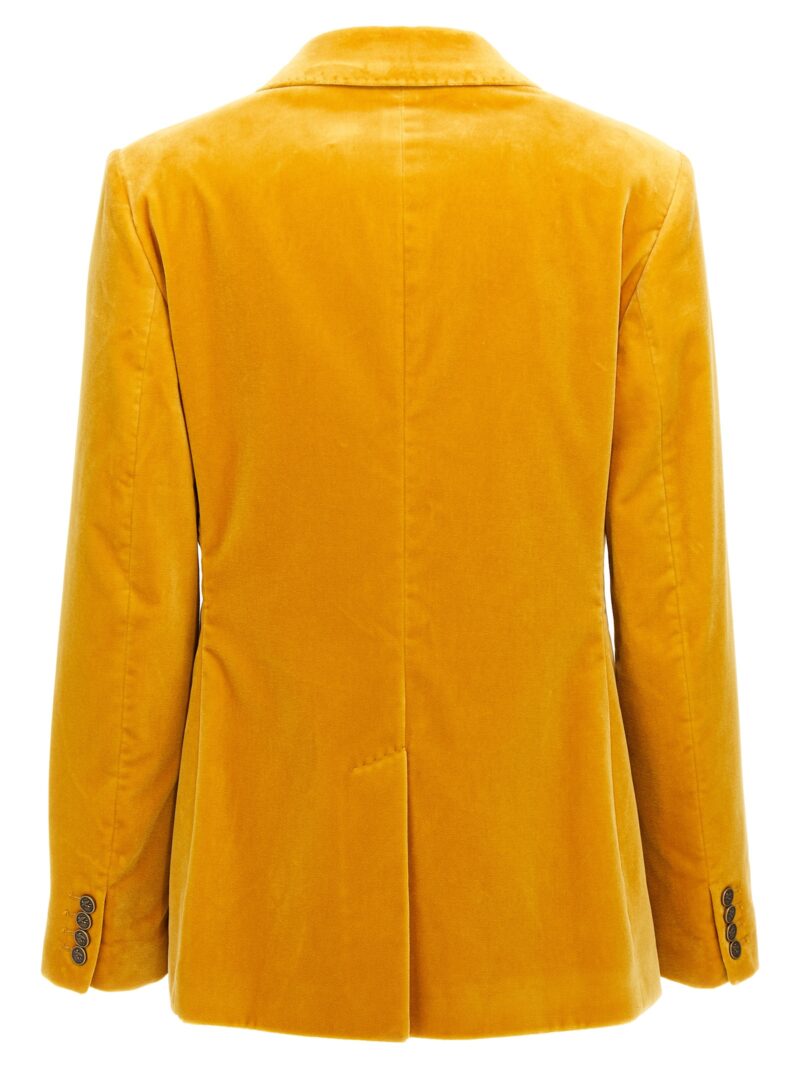 Double-breasted velvet blazer WRCA001099TCE01Y0412 ETRO Yellow