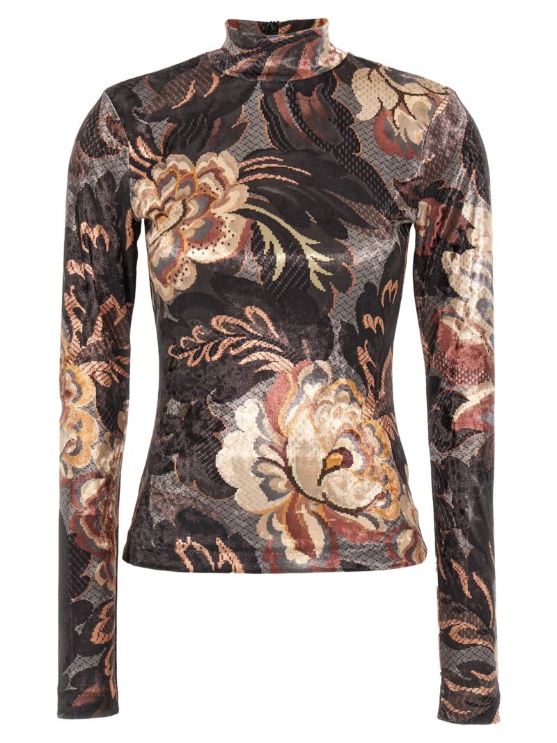 'Paisley' chenille top ETRO Multicolor