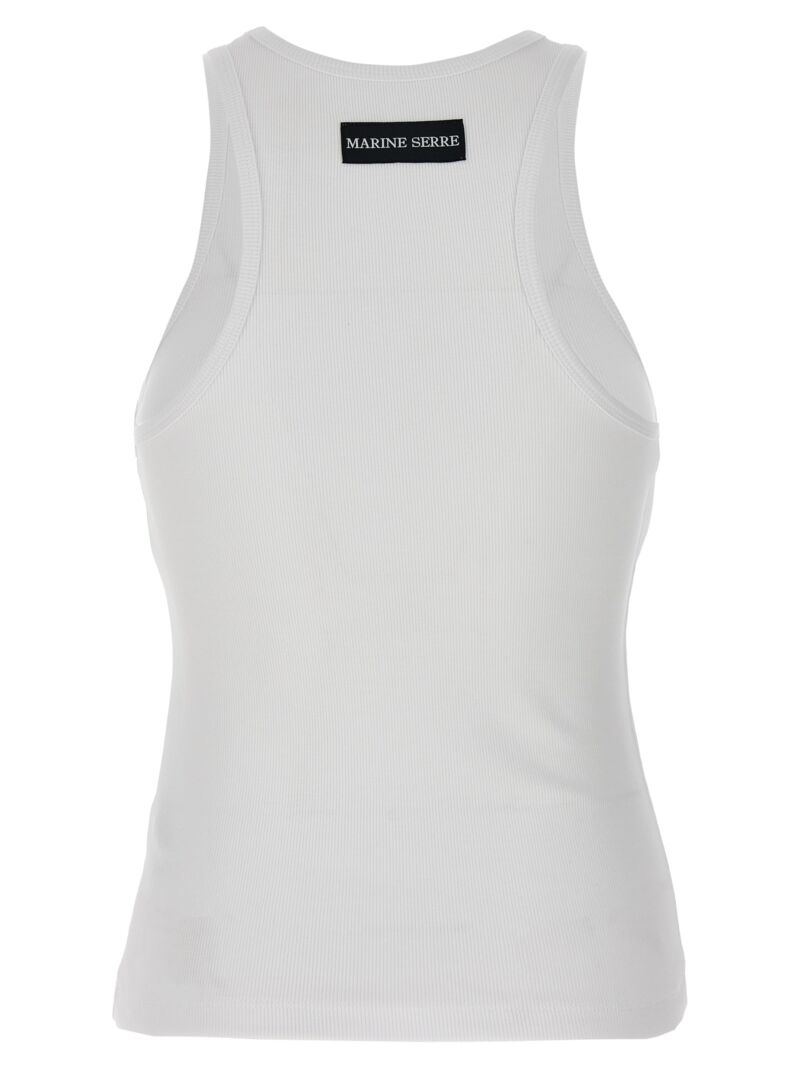 'Logo' tank top WTT014ACJER0011WH10 MARINE SERRE White