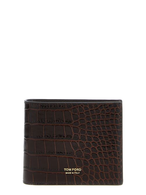 Logo wallet TOM FORD Brown