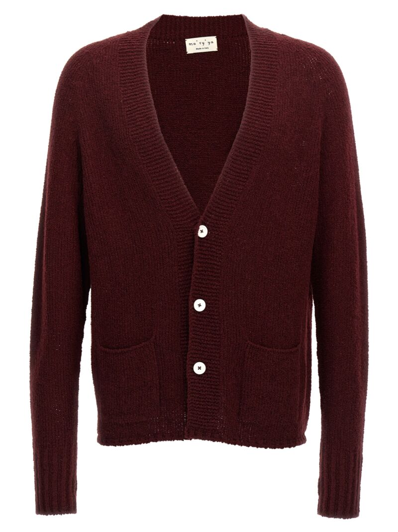 Wool blend cardigan MA'RY'YA Bordeaux