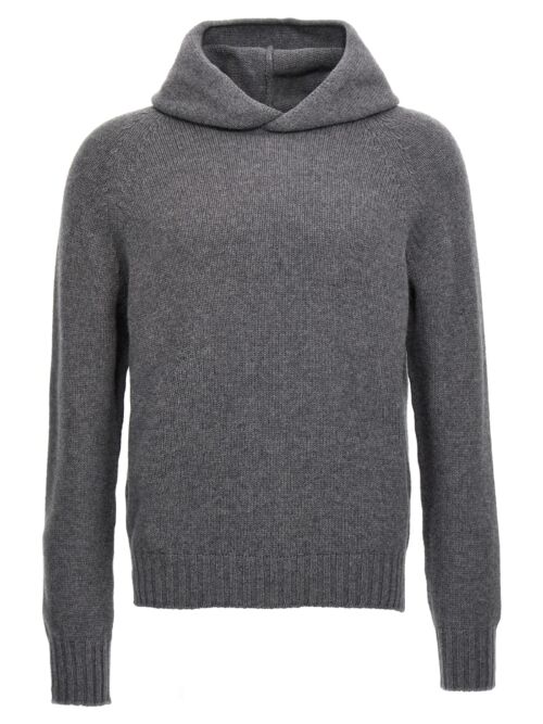 Wool hooded sweater MA'RY'YA Gray