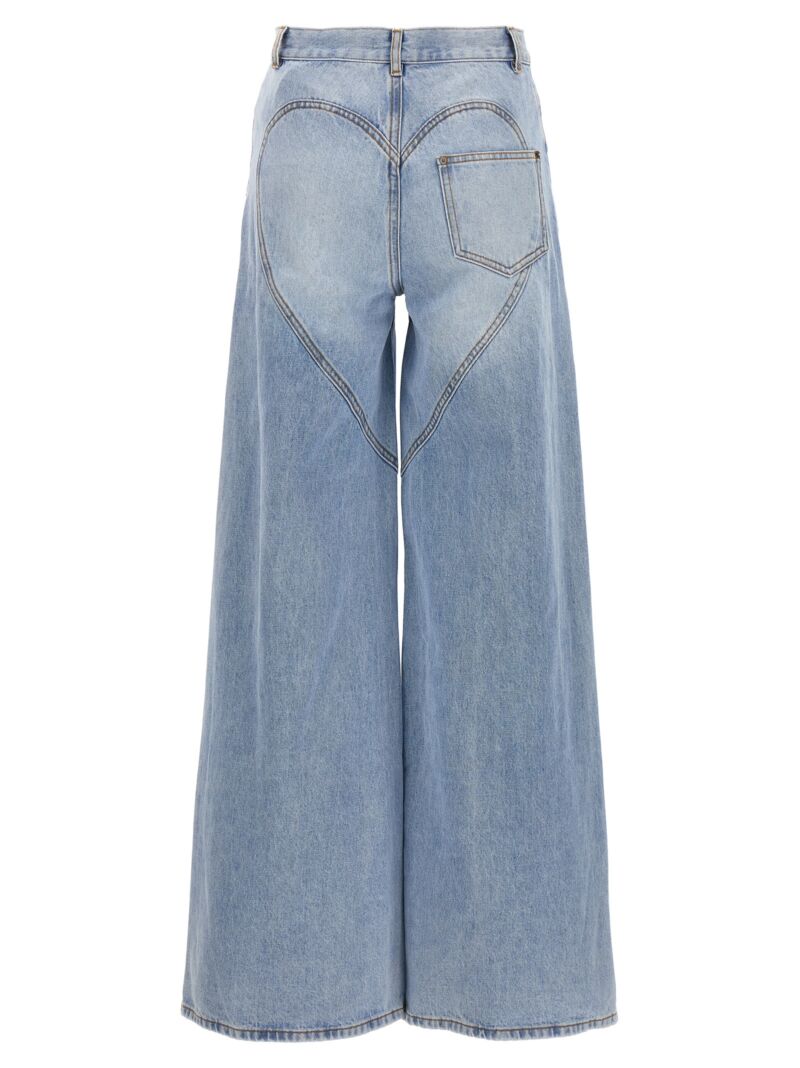 Jeans 'Wide Leg Crystal Slit' 0000P02213LIGHTBLUE AREA Light Blue