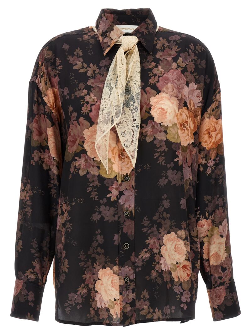 'Illustration Lace Scarf' shirt ZIMMERMANN Multicolor