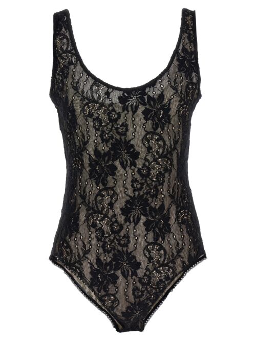 'Scoop Neck' bodysuit ZIMMERMANN Black