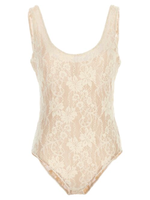 'Scoop Neck' bodysuit ZIMMERMANN White