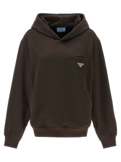 Hoodie PRADA Brown