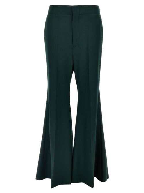 'Wide Leg Kick' pants VICTORIA BECKHAM Green