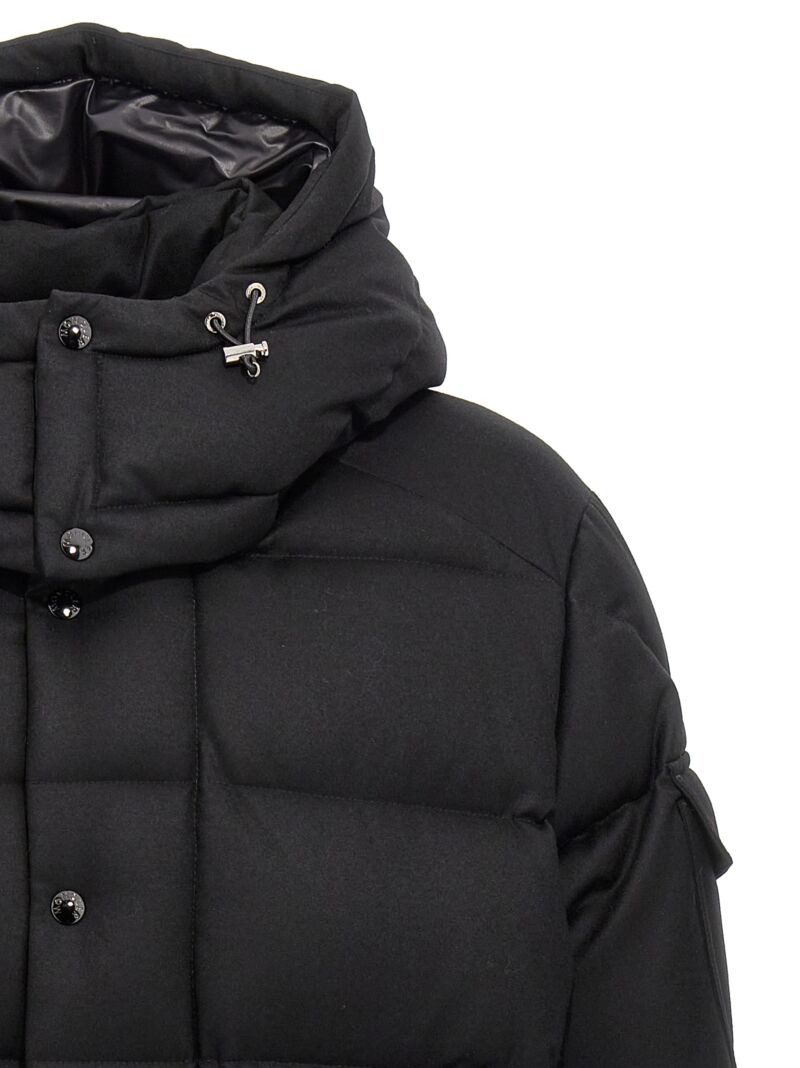 'Vezere' down jacket 100% wool MONCLER Black