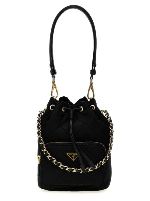 'Re-Edition 1995 Chaîne' shoulder bag PRADA Black