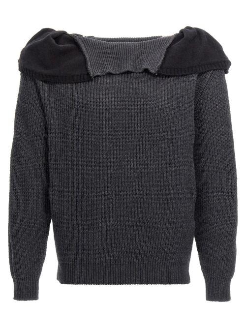 'Zip Insert High Neck' sweater Y/PROJECT Gray