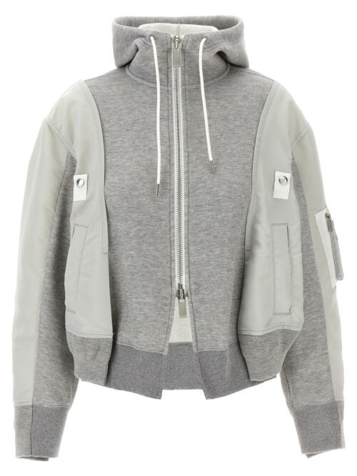 'Sponge' hoodie SACAI Gray