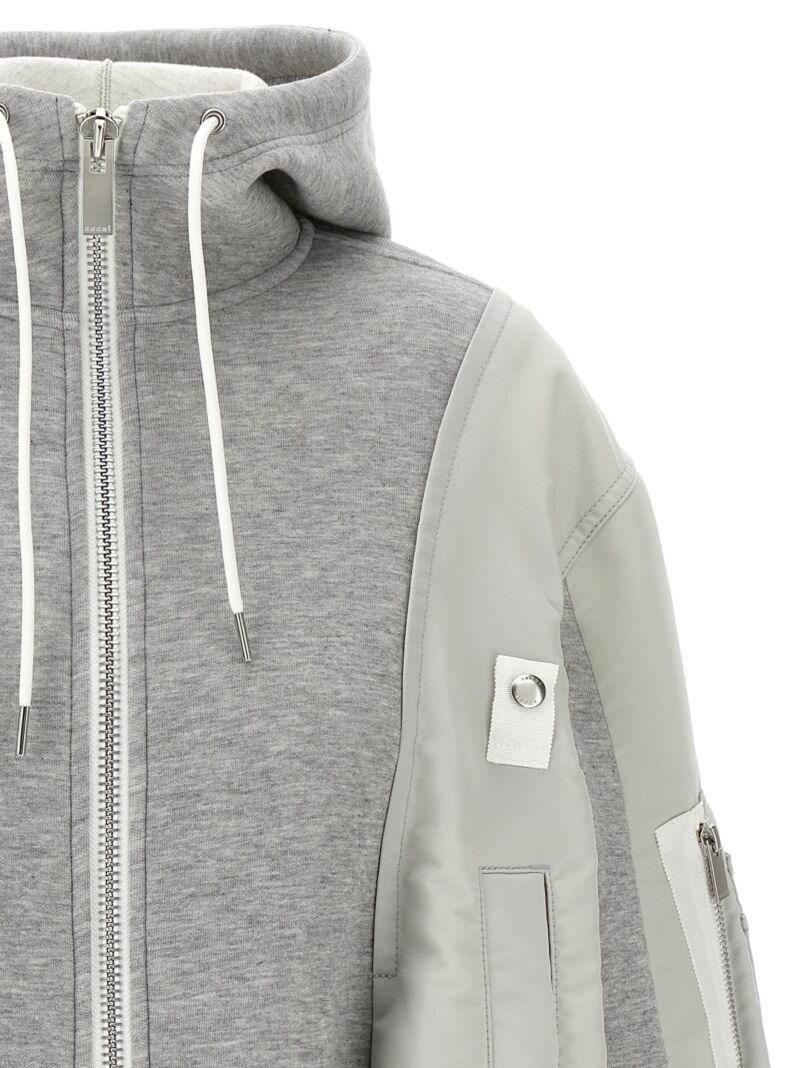 'Sponge' hoodie Woman SACAI Gray