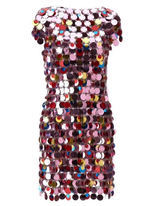 'The Iconic Sparkle Discs' dress PACO RABANNE Pink