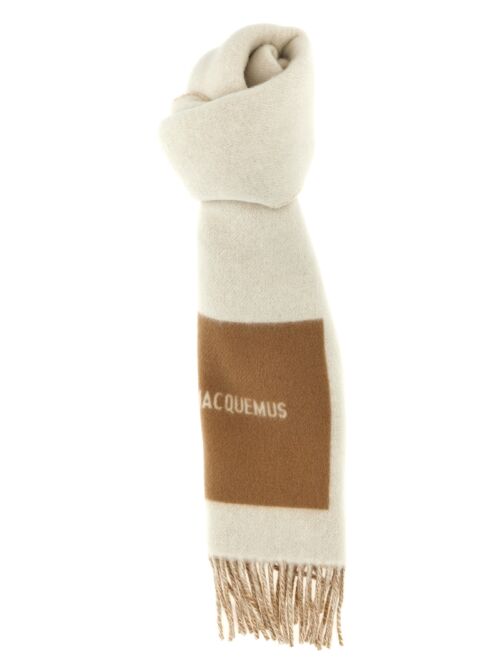 'L'Echarpe Rond Carre' scarf JACQUEMUS Beige