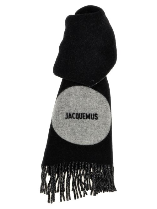 'L'Echarpe Rond Carre' scarf JACQUEMUS Black